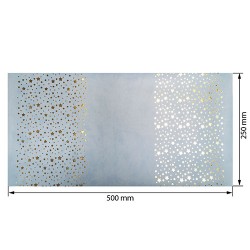 GOLDEN STARS - Blue (50 x 25 cm)